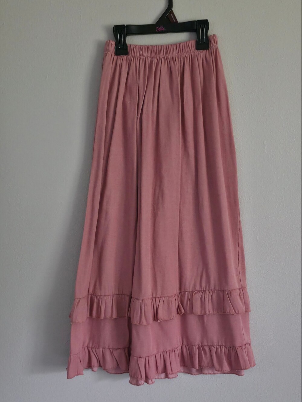 Trend Blossoms Girls Pink Ruffle-Hem Maxi Skirt